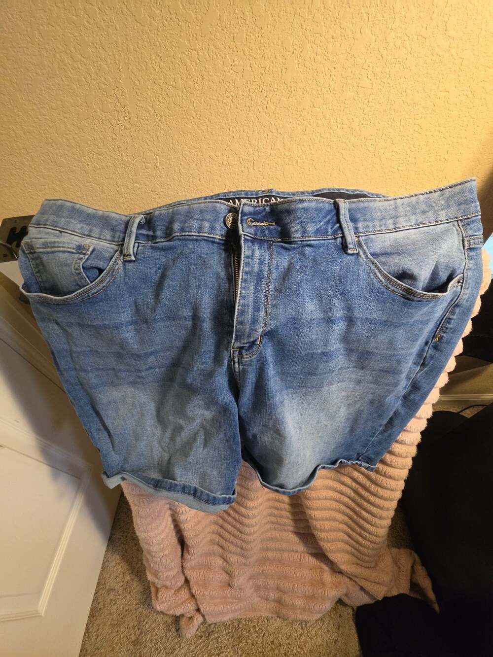 American Star Women's Plus Size Denim Bermuda Shorts, Size 22W